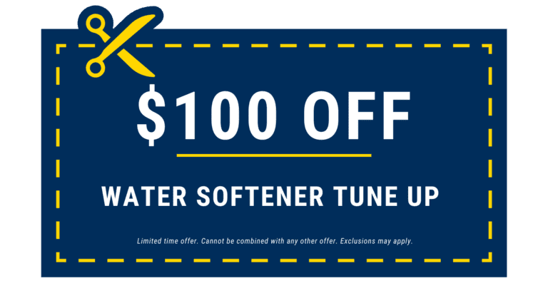 $100 off water softener tune up coupon