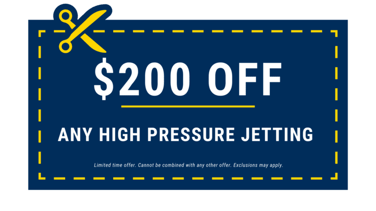 $200 off high pressure jetting coupon