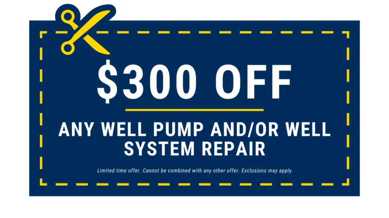 $300 off any well pump coupon