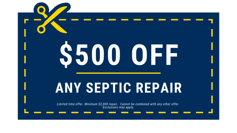 $500 off any septic repair coupon